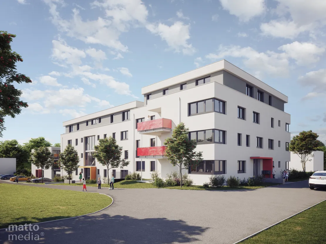 Architekturvisualisierung Mehrfamilienhäuser in Friedrichspark