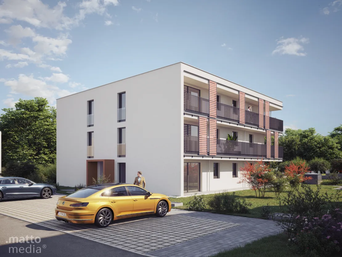 Architekturvisualisierung Mehrfamilienhäuser in Friedrichspark3