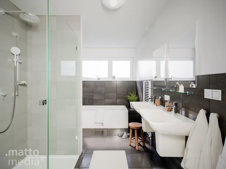 Architekturvisualisierung hochwertiges Badezimmer
