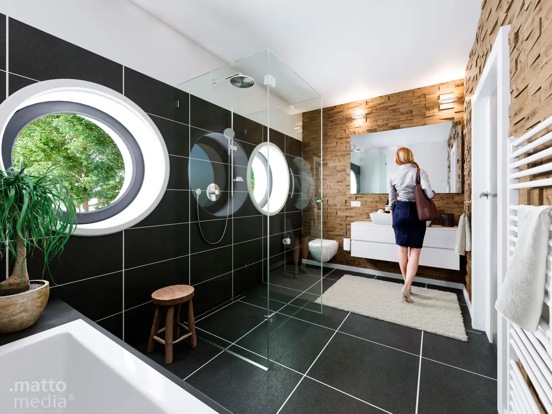Architekturvisualisierung Badezimmer