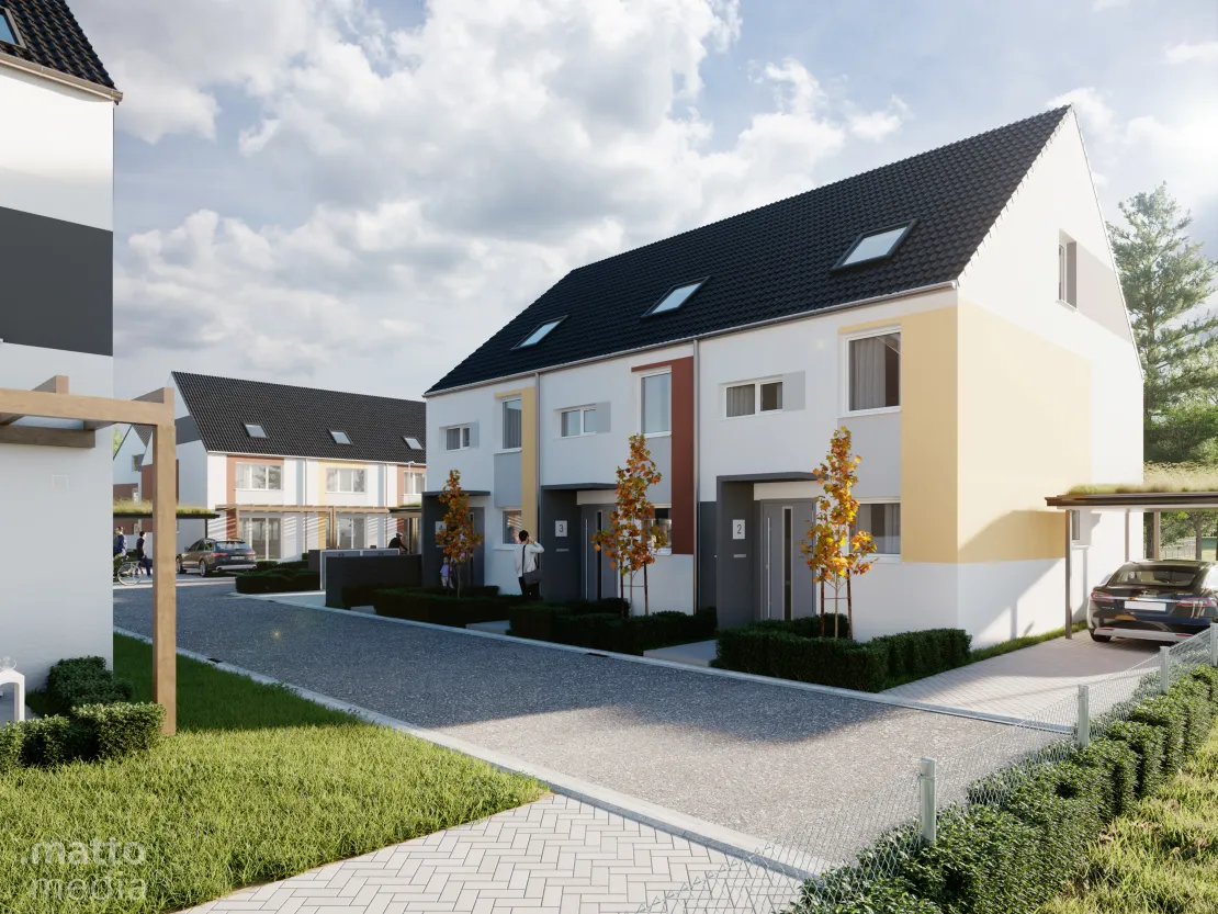 Dreifamilienhaus in einem Wohngebiet / BAUSTOLZ Stuttgart GmbH Rodga