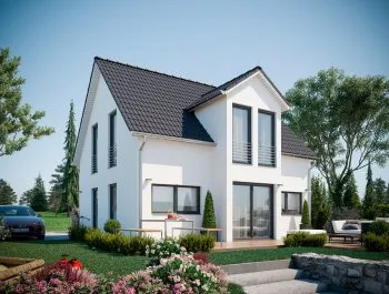 3D Visualisierung eines Einfamilienhauses