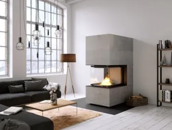 3D Visualisierung einer Wohnung im skandinavischen Stil