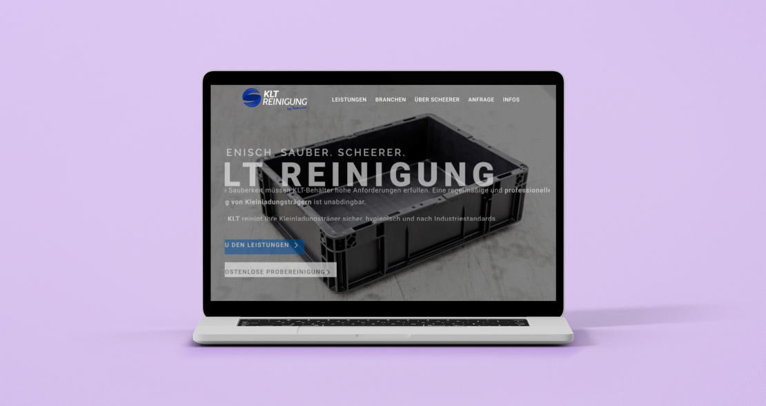 Website Scheerer KLT Reinigung